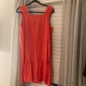 Red Linen Dress - Size L - from LOFT